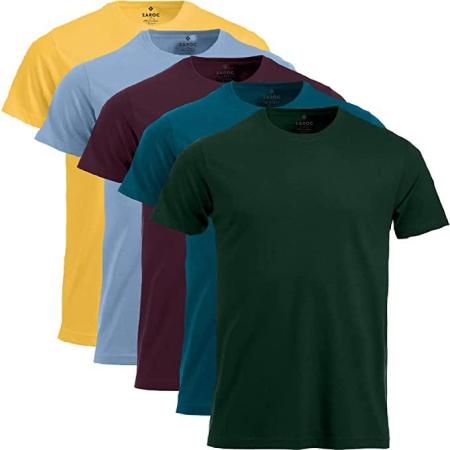 Kit 5 Camisetas Masculinas Algodão Premium